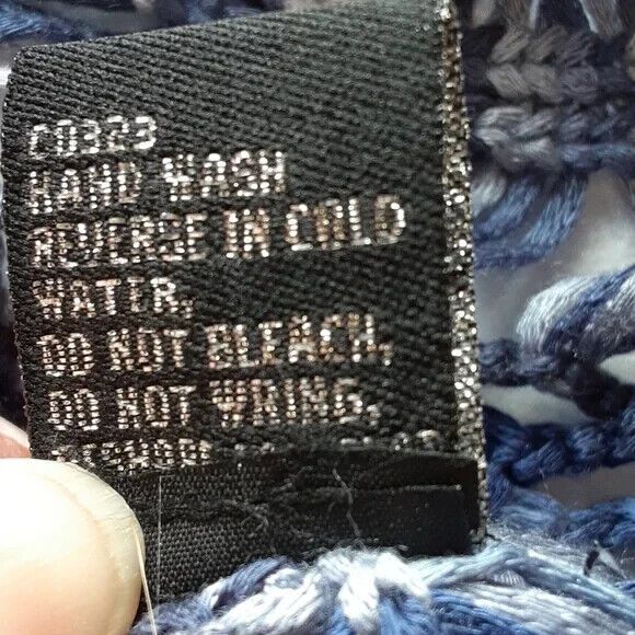 Lisa international size PM loose knit sweater See (pics) blue * - Picture 12 of 12